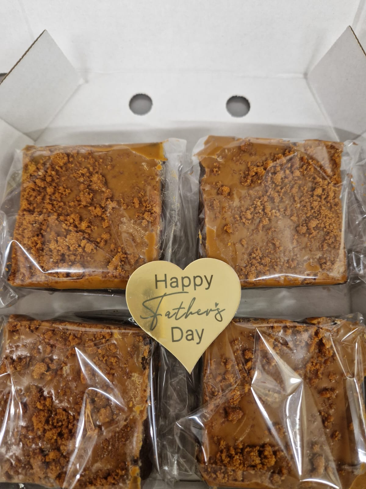 Fathers Day Brownie Box